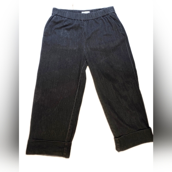 EVERLANE Organic Cotton Easy Jeans Size 16. Black In Good Condition - Picture 3 of 10